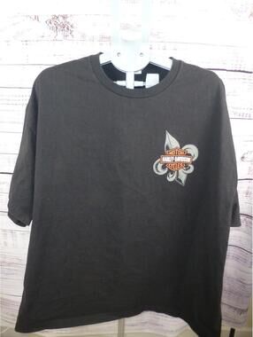 Harley-Davidson Men's 3XL Black Voodoo New Orleans Jester Skull Graphic T J4